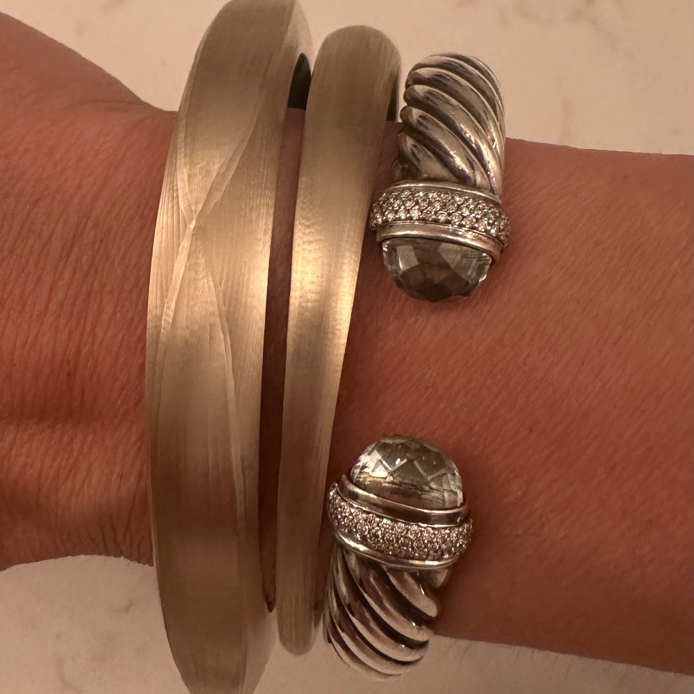 Alexis Bittar Gold and Silver Bracelet Duo